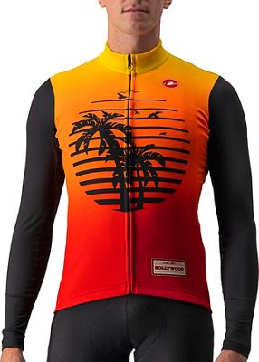 Castelli Hollywood Long Sleeve Cycling Jersey - Hollywood Sunset - XXXL, Hollywood Sunset
